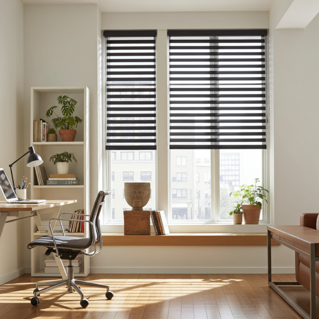 Blackout Zebra Shades – Premium Collection