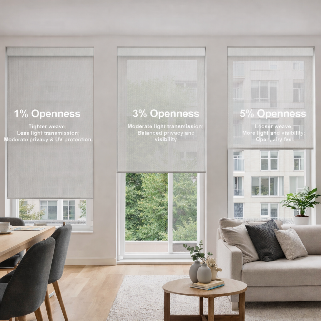 Sunscreen Shades Openness 1% 3% 5% - Premium